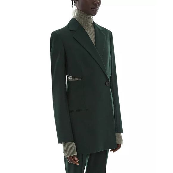 Helmut Lang Slash Cutout Blazer Evergreen - 6 - Picture 3 of 7